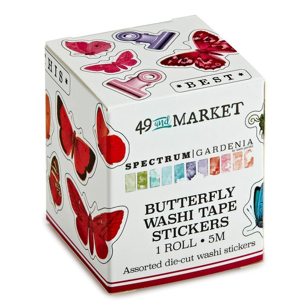 49 and Market Washi Tape Stickers - Gardenia Butterfly