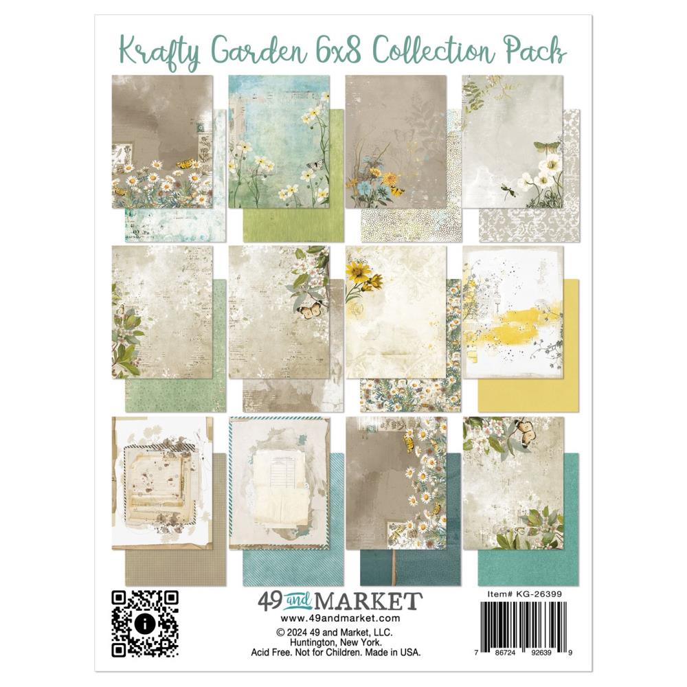 49 and Market Krafty  Garden  6 x 8 Paper Collection