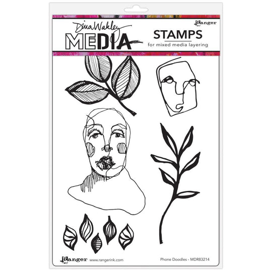 Dina Wakley - Stamps - Phone Doodles