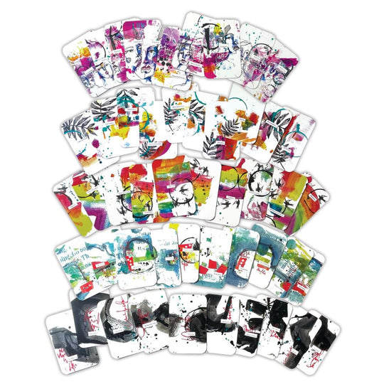 Dina Wakley Media Glossy Art Cards 50/PKG