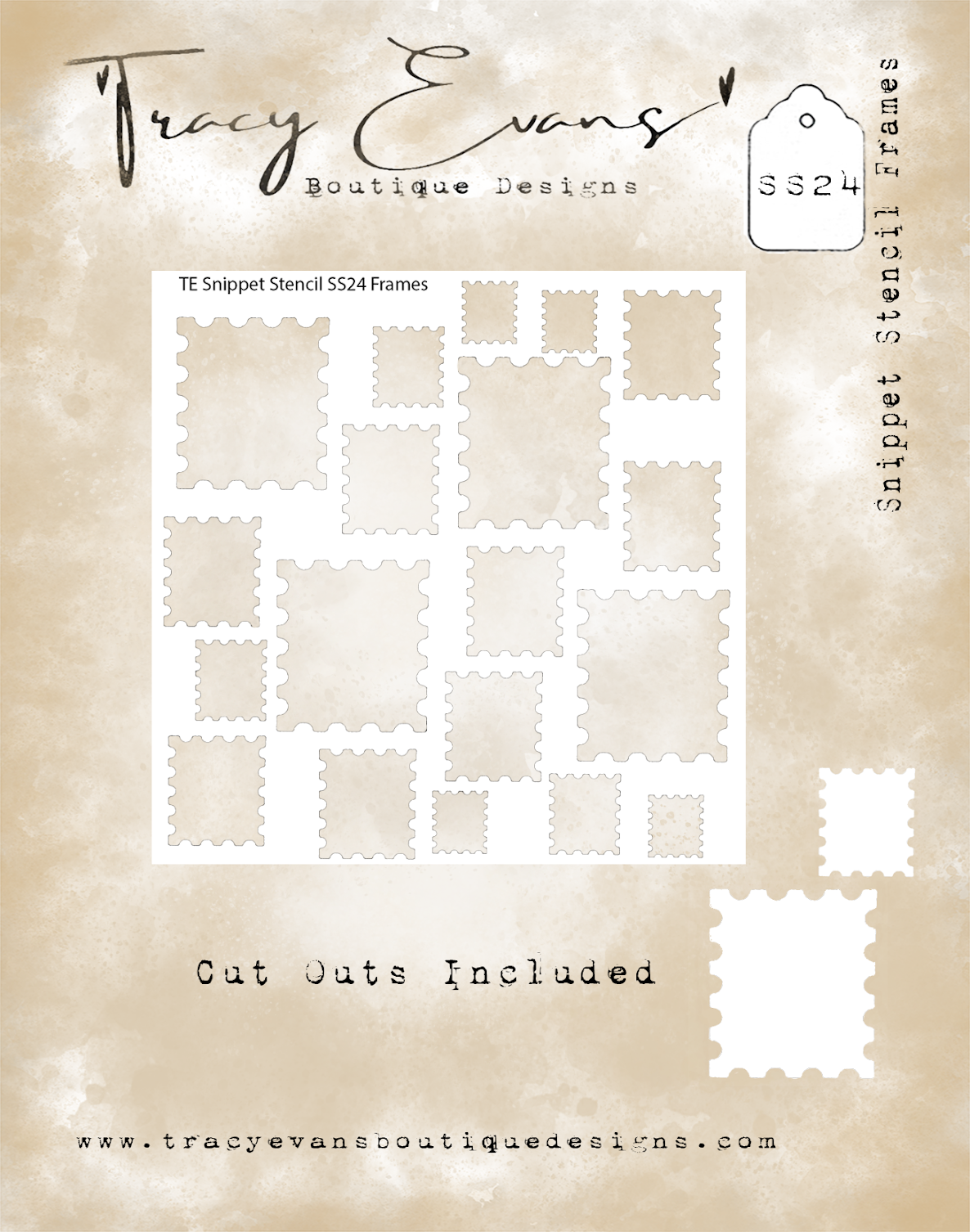Tracy Evans SS24 - Snippet Stencil - Frames
