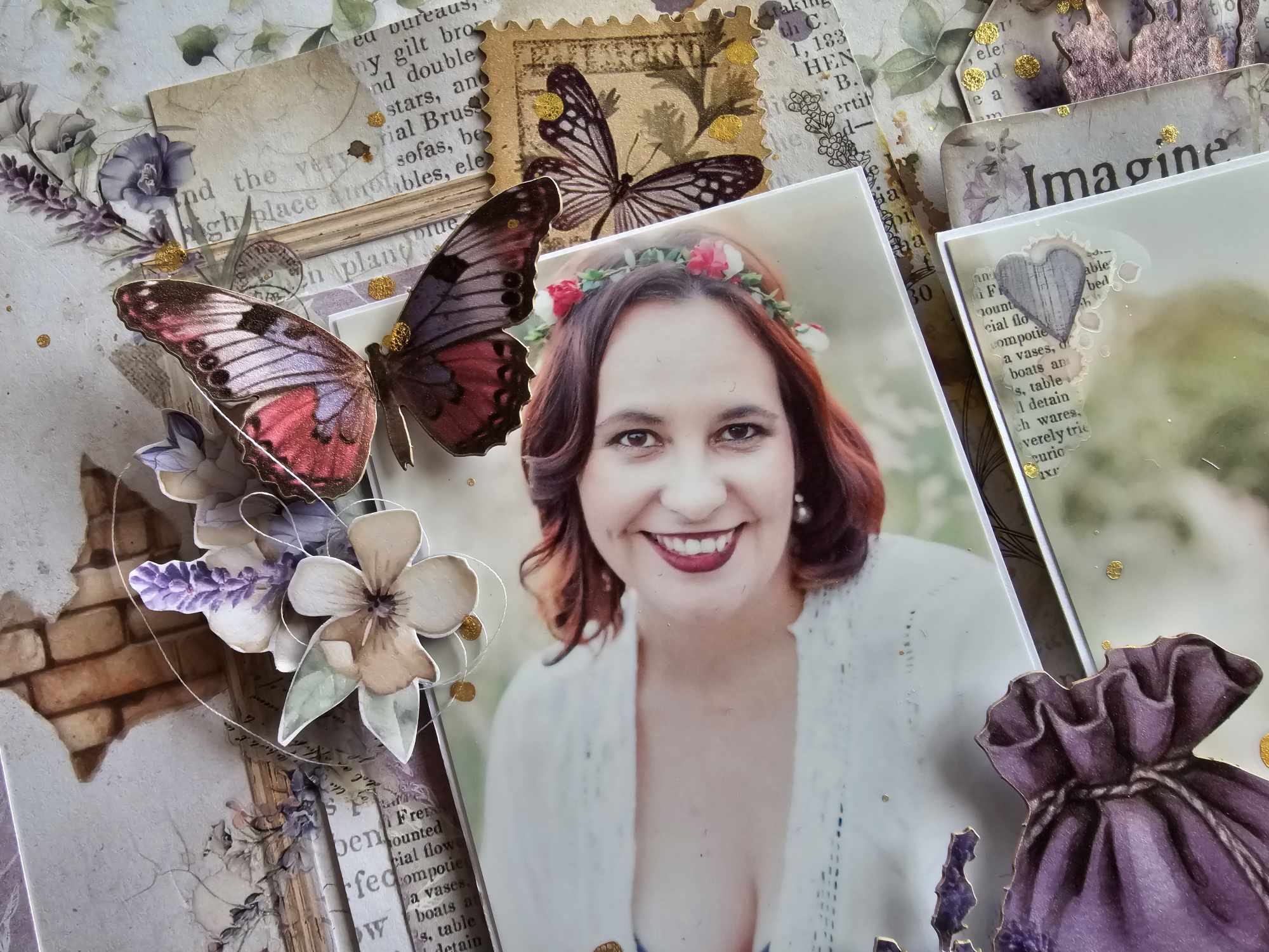 Stamperia - Lavender Double page kit ... Designed by Madelaine Du Toit