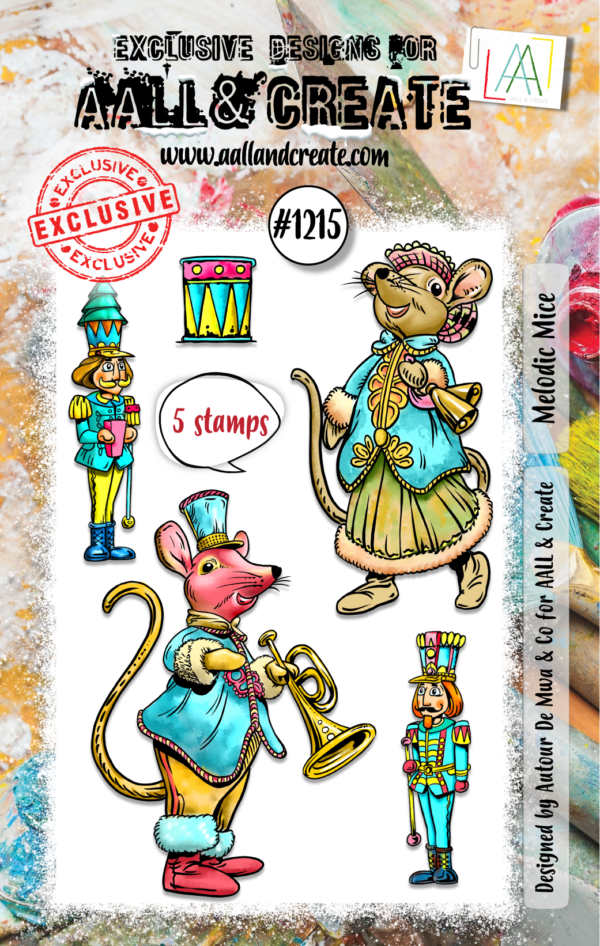 AALL & Create- ββ Melodic Mice Stamp A7 (Copy)