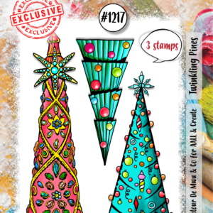 AALL & Create- ββ Stamp Twinkling Pines Stamp A7