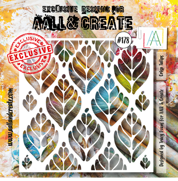 AALL & Create 6 x 6" Stencil Crisp Tulips