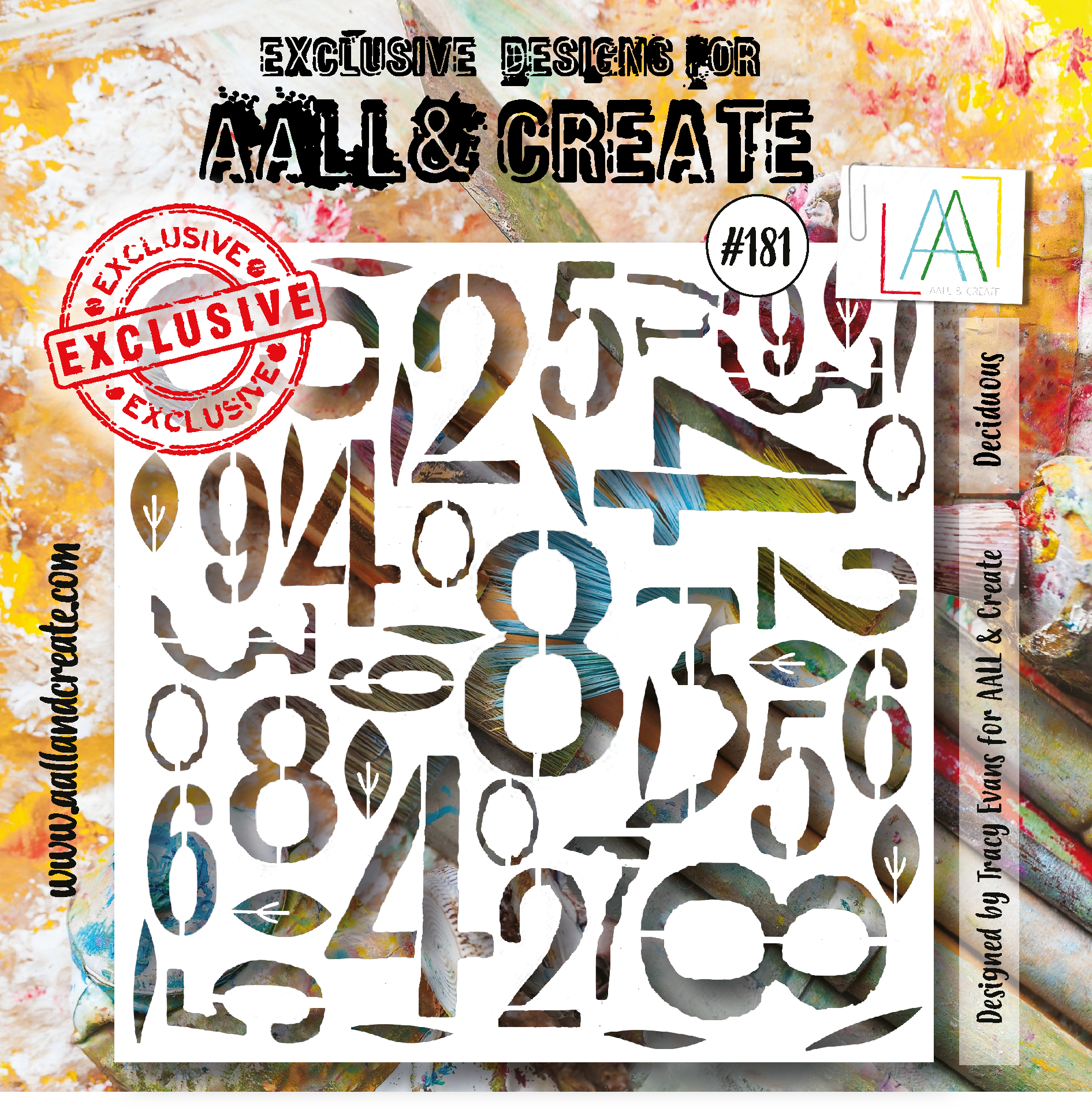 AALL & Create 6 x 6" Stencil Deciduous