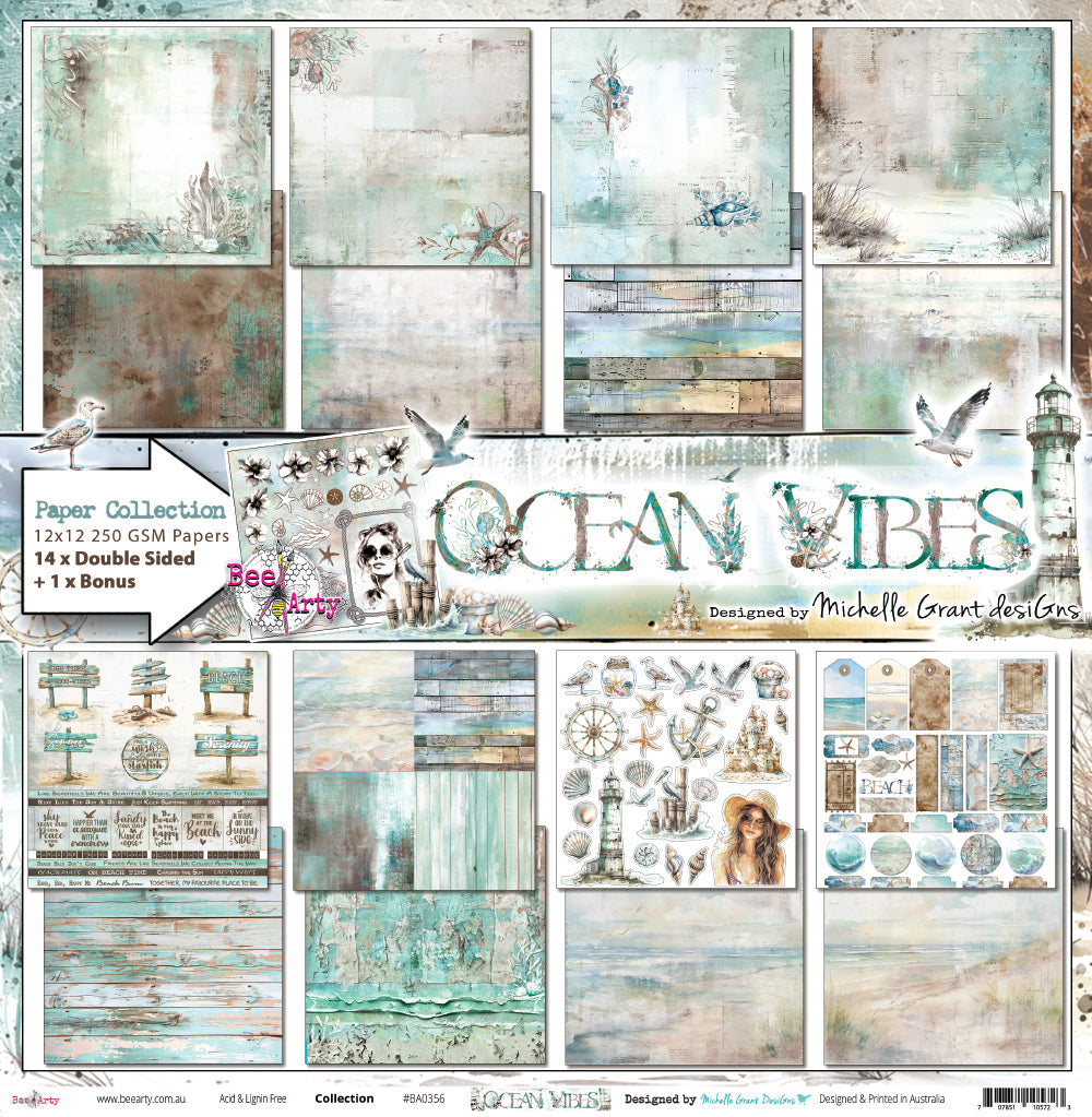 BeeArty Paper Collection Ocean Vibes