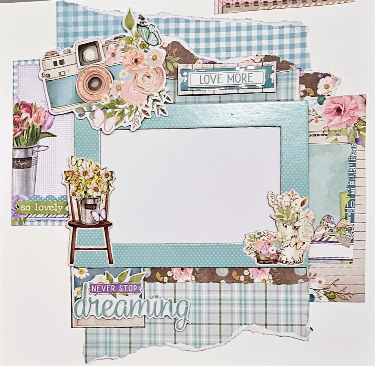 Simple Stories Vintage Flower Shoppe _ Bloom & Snap 8 page Layout