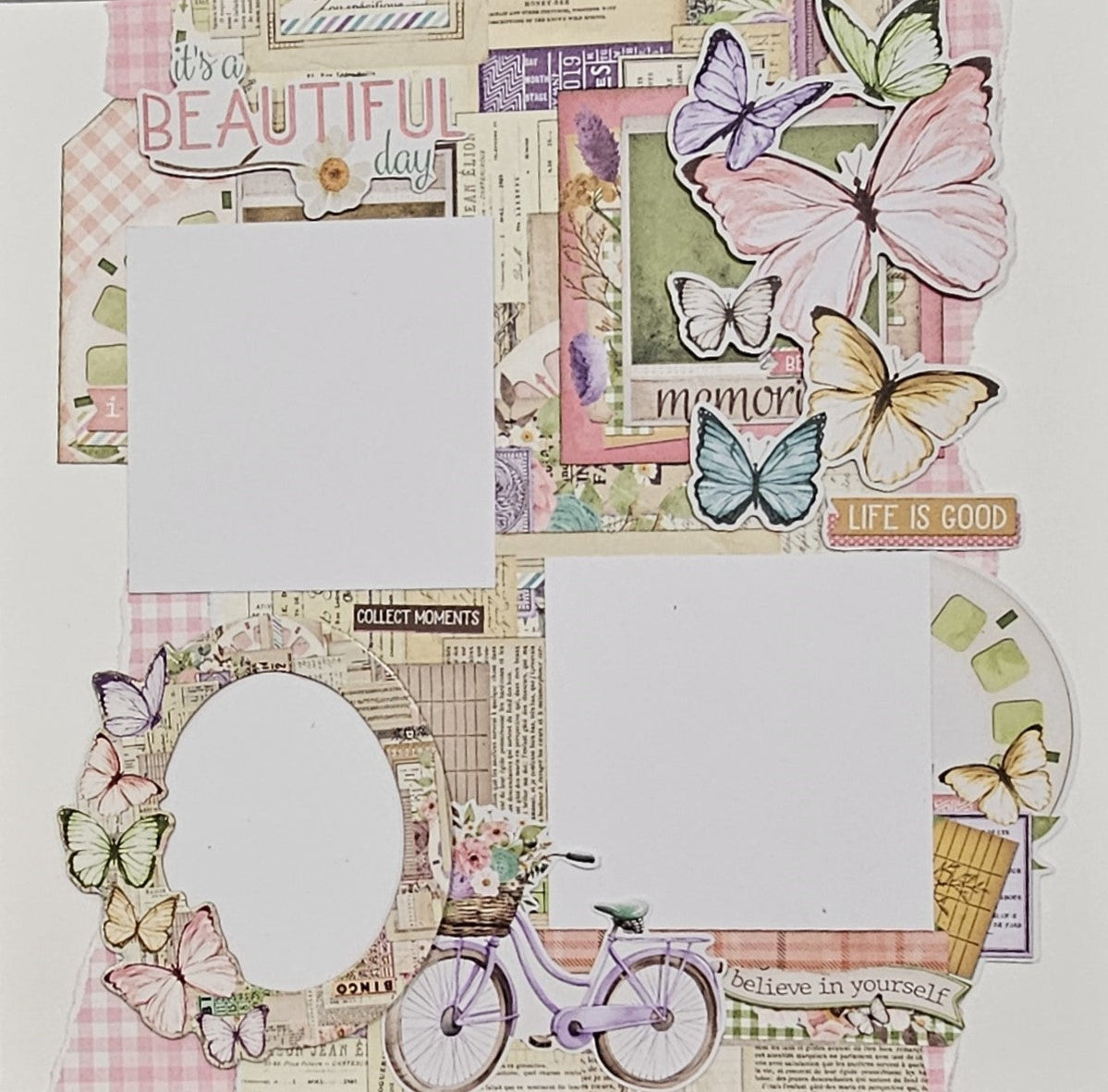 Simple Stories Vintage Flower Shoppe _ Bloom & Snap 8 page Layout