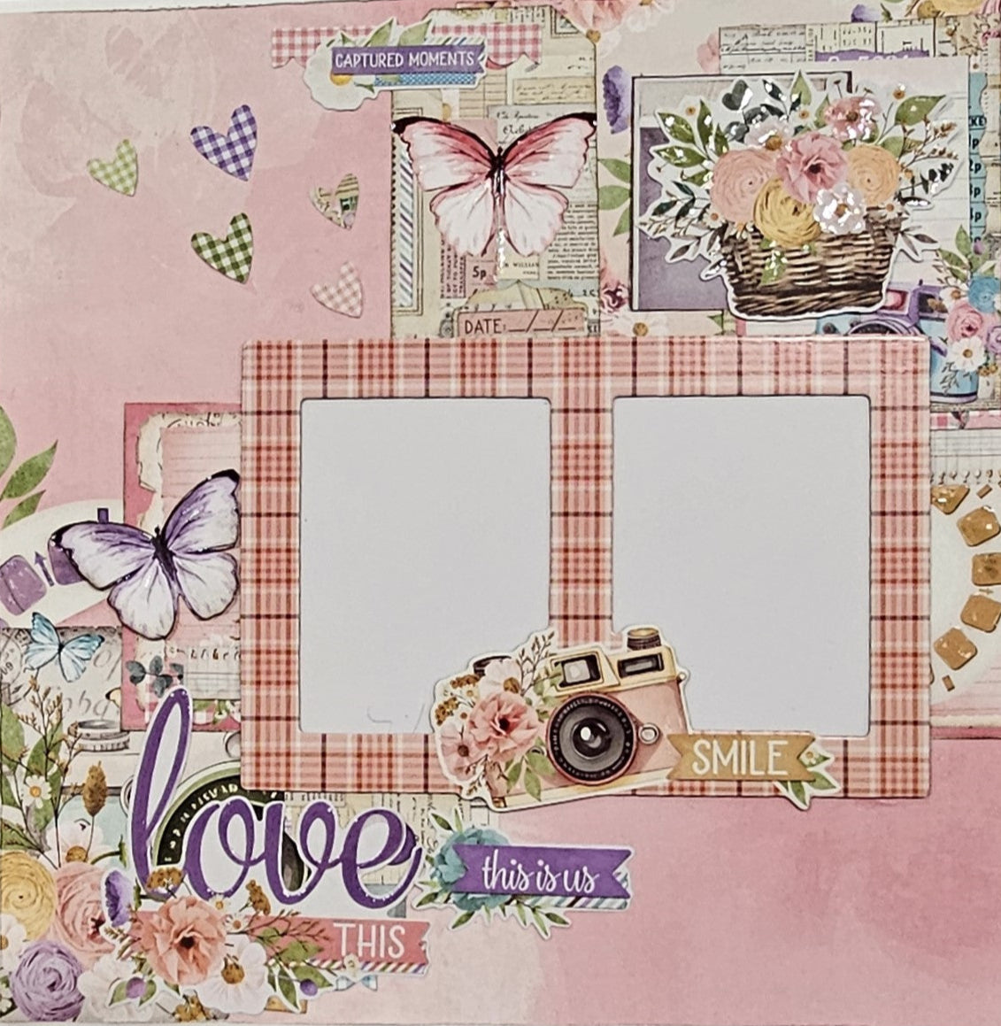 Simple Stories Vintage Flower Shoppe _ Bloom & Snap 8 page Layout