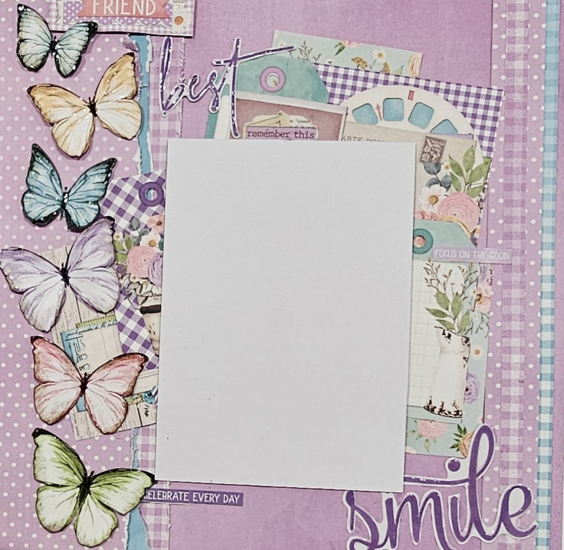 Simple Stories Vintage Flower Shoppe _ Bloom & Snap 8 page Layout