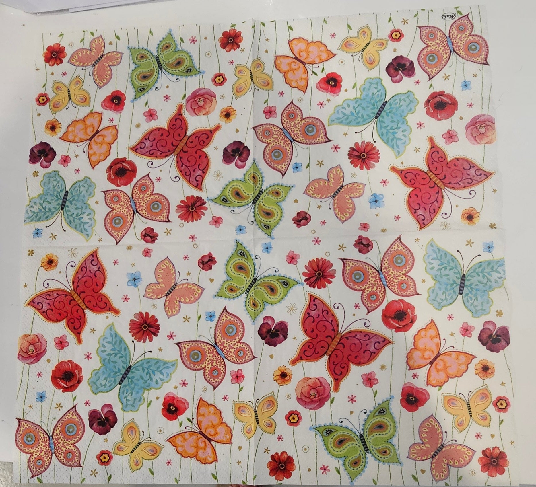 Paper Napkins - Butterflies - 2 per pack