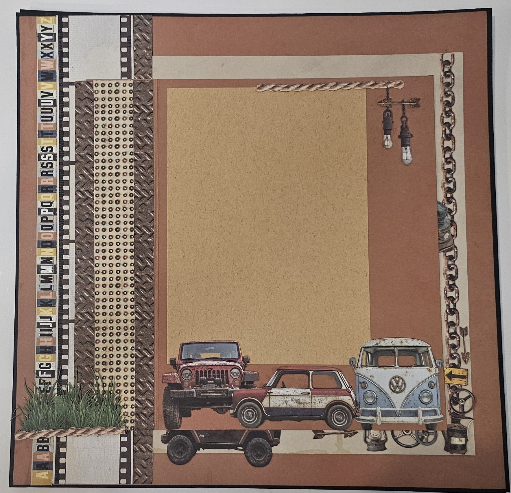 Mintay Rust and Rev 4 Page interactive Scrapbooking Kit