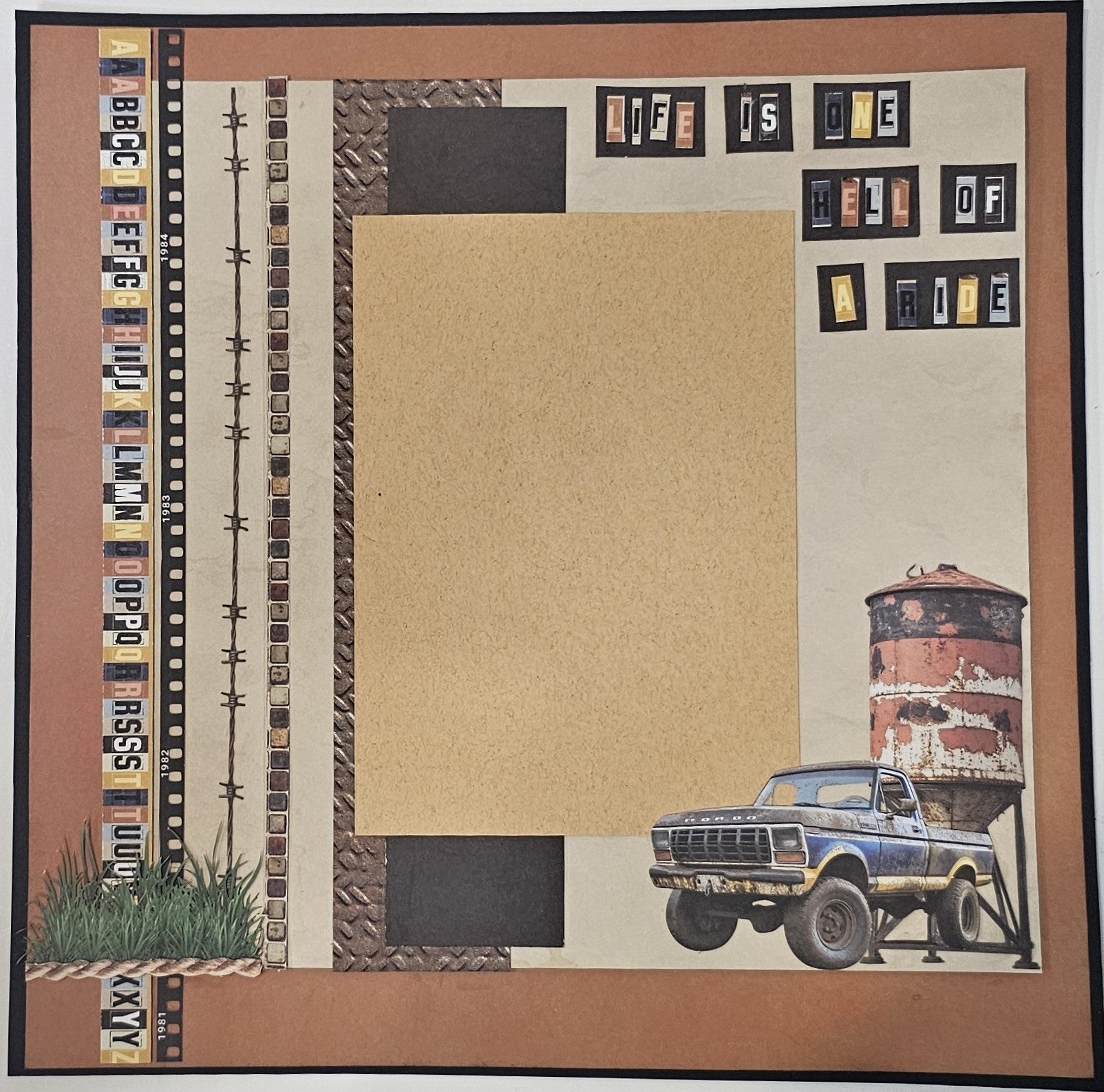 49 & Market Rust and Rev 4 Page interactive Scrapbooking Kit