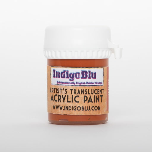 Indigo Blu Artists - Translucent Acrylic Paint - Carrot Gold