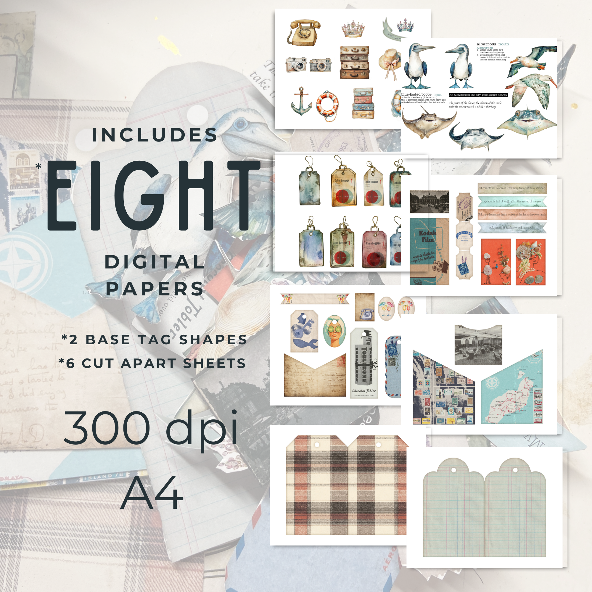 Loaded Tag Digital Kit ~Vintage Cruise