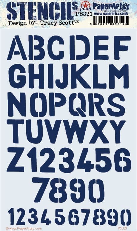 PaperArtsy Stencil Tracy Scott