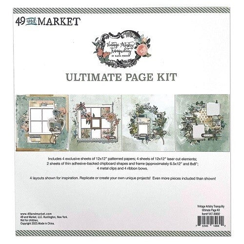 49 and Market Vintage Artistry Tranquility page Kit