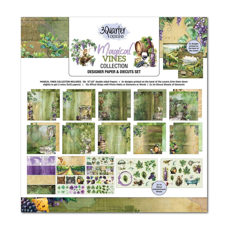 3 Quarter Designs - Magical Vines 12 x 12 Collection