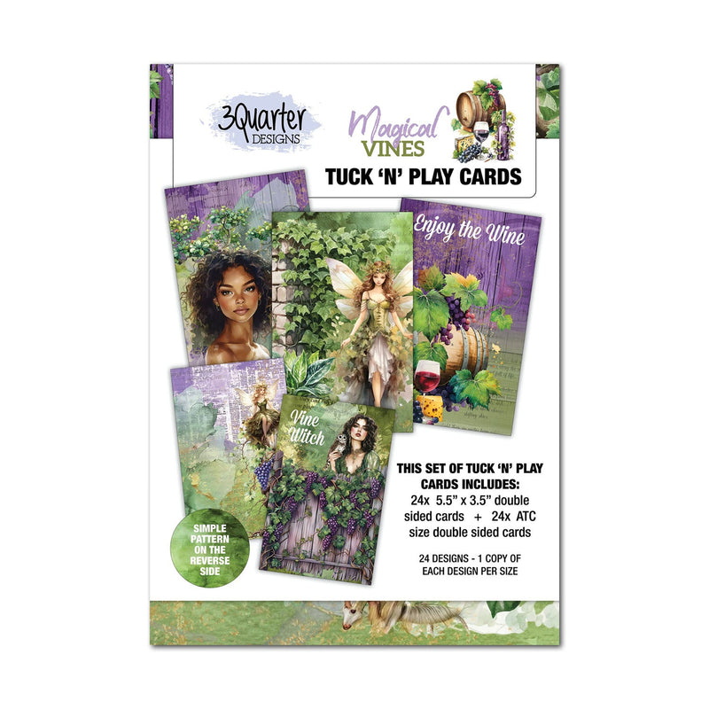 3 Quarter Designs - Magical Vines Tuck 'n' Play Cards