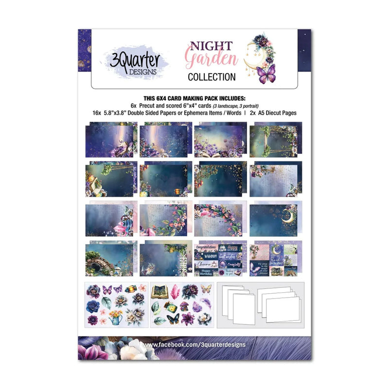 3Quarter Designs - Card Making Kit - Night Garden