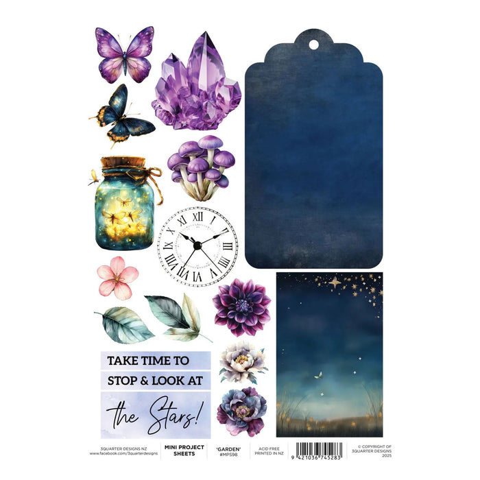 3Quarter Designs - Mini Project sheets - Garden