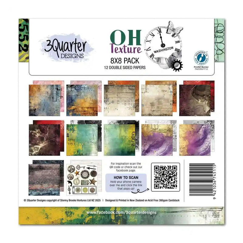 3Quarter Designs - Oh Texture 8 x 8