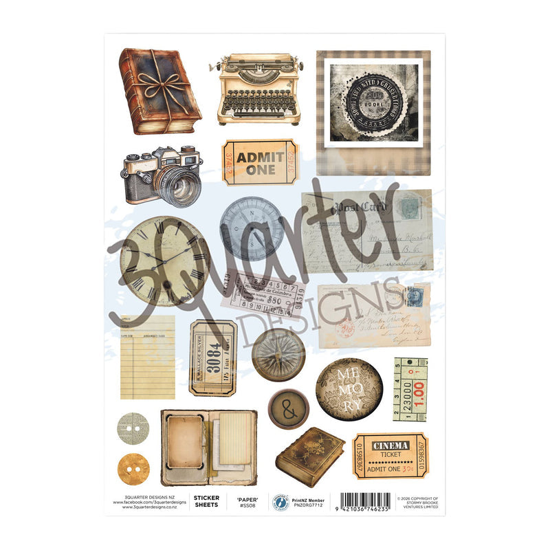 3 Quarter Designs - Stickers Sheets - Paper Tales