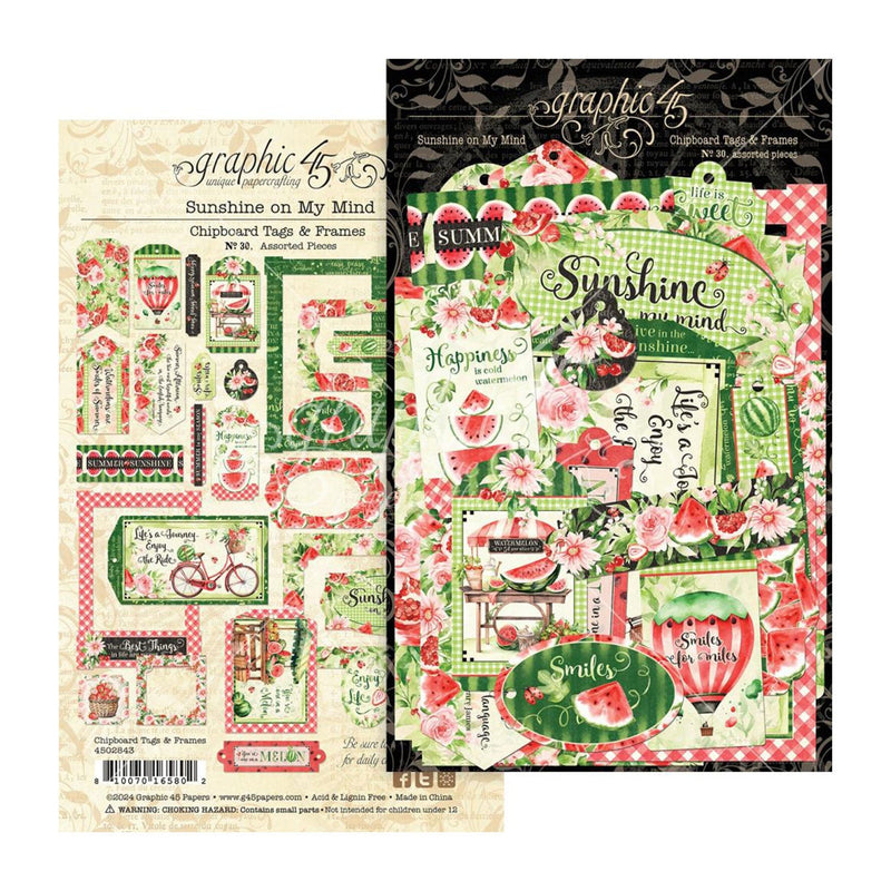 Graphic 45 Die Cut Assortment - Sunshine On My Mind