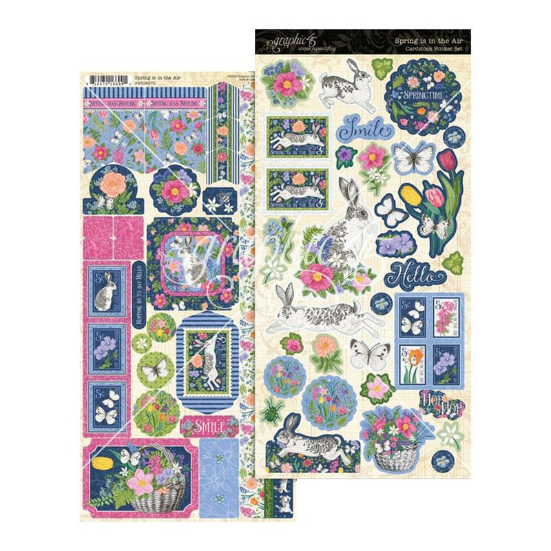 Graphic 45 - Cardstock Sticker Spring is in the Air