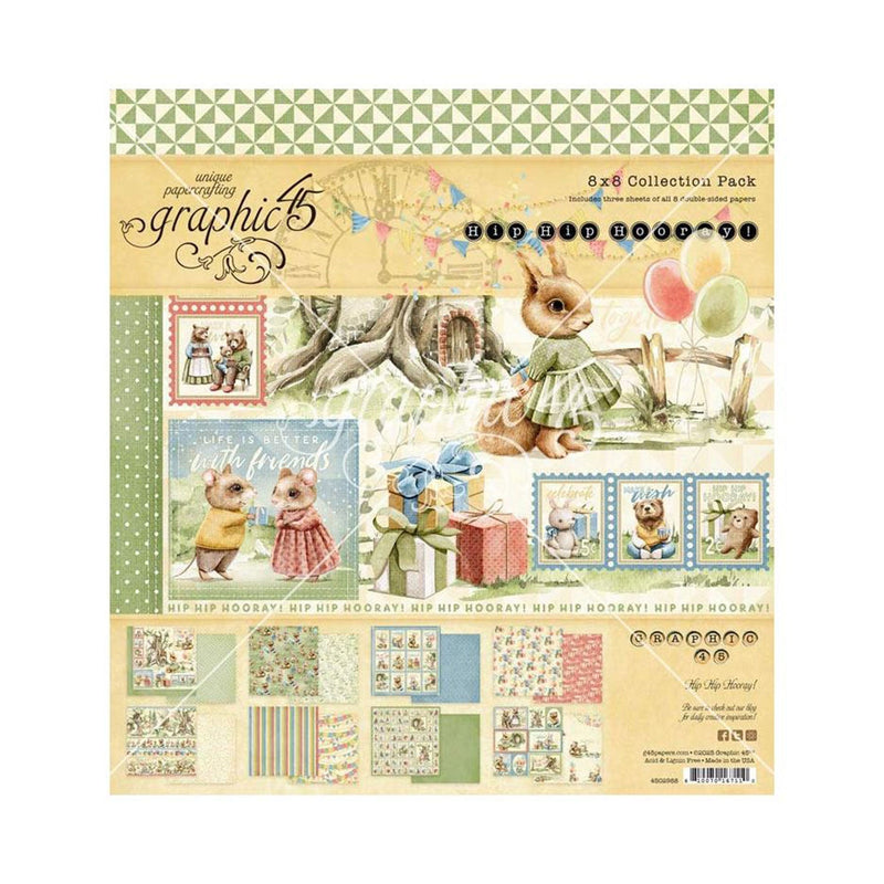 Graphic 45 - Hip Hop Hooray 8 x 8 Paper Pad