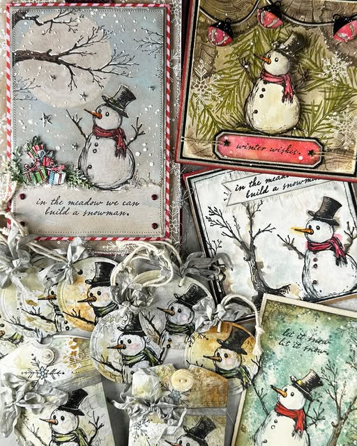 Tim Holtz -Stampers Anonymous Mr Frosty