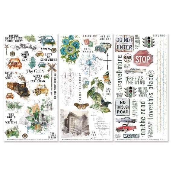 49 & Market - Wherever Ride - Rub-ons