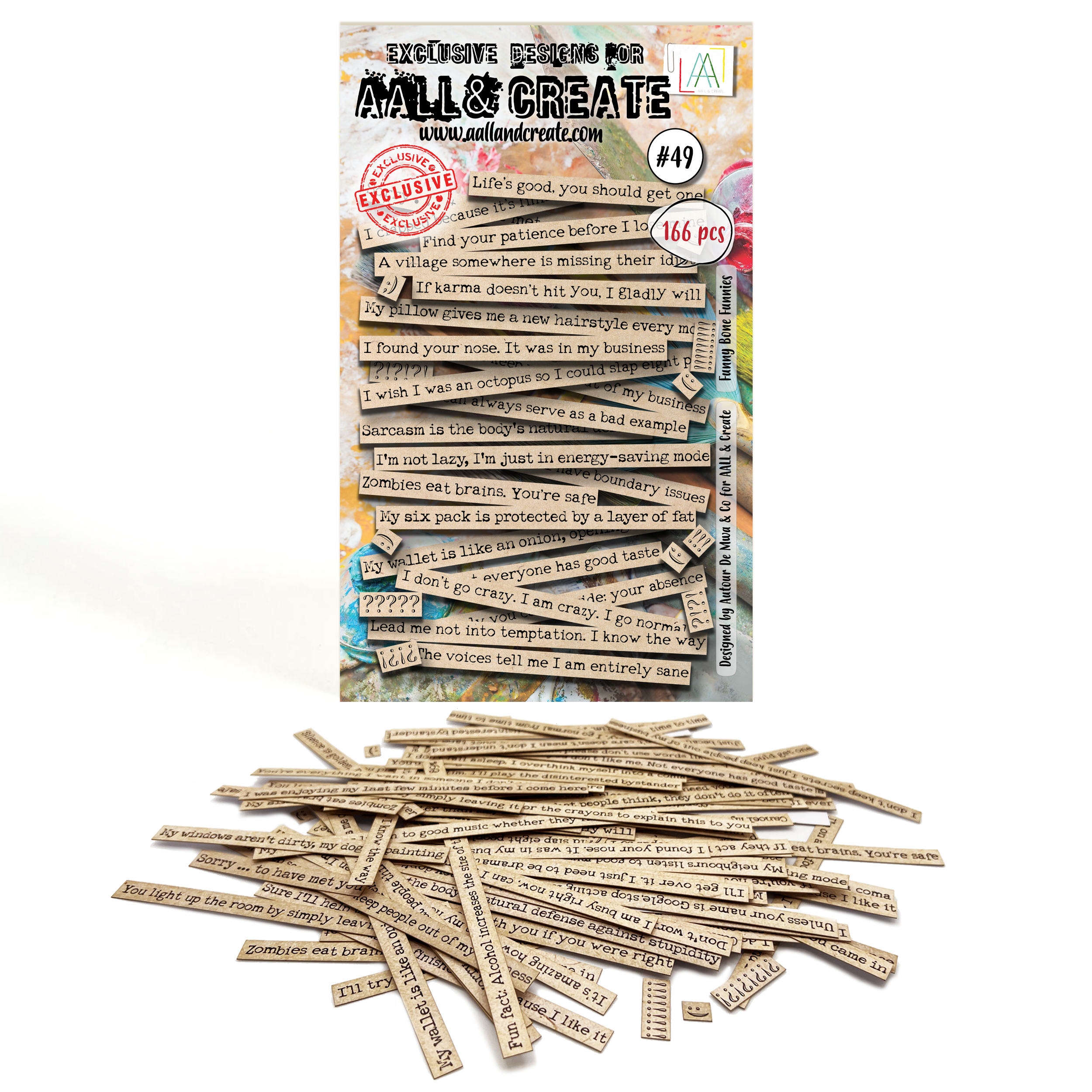 AALL 7 CREATE Funny Bone – #49 A6 pack – Ephemera –