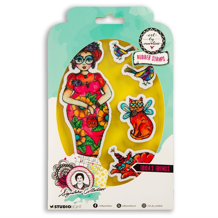 Art by Marlene Clear Stamp - Frida's Friend