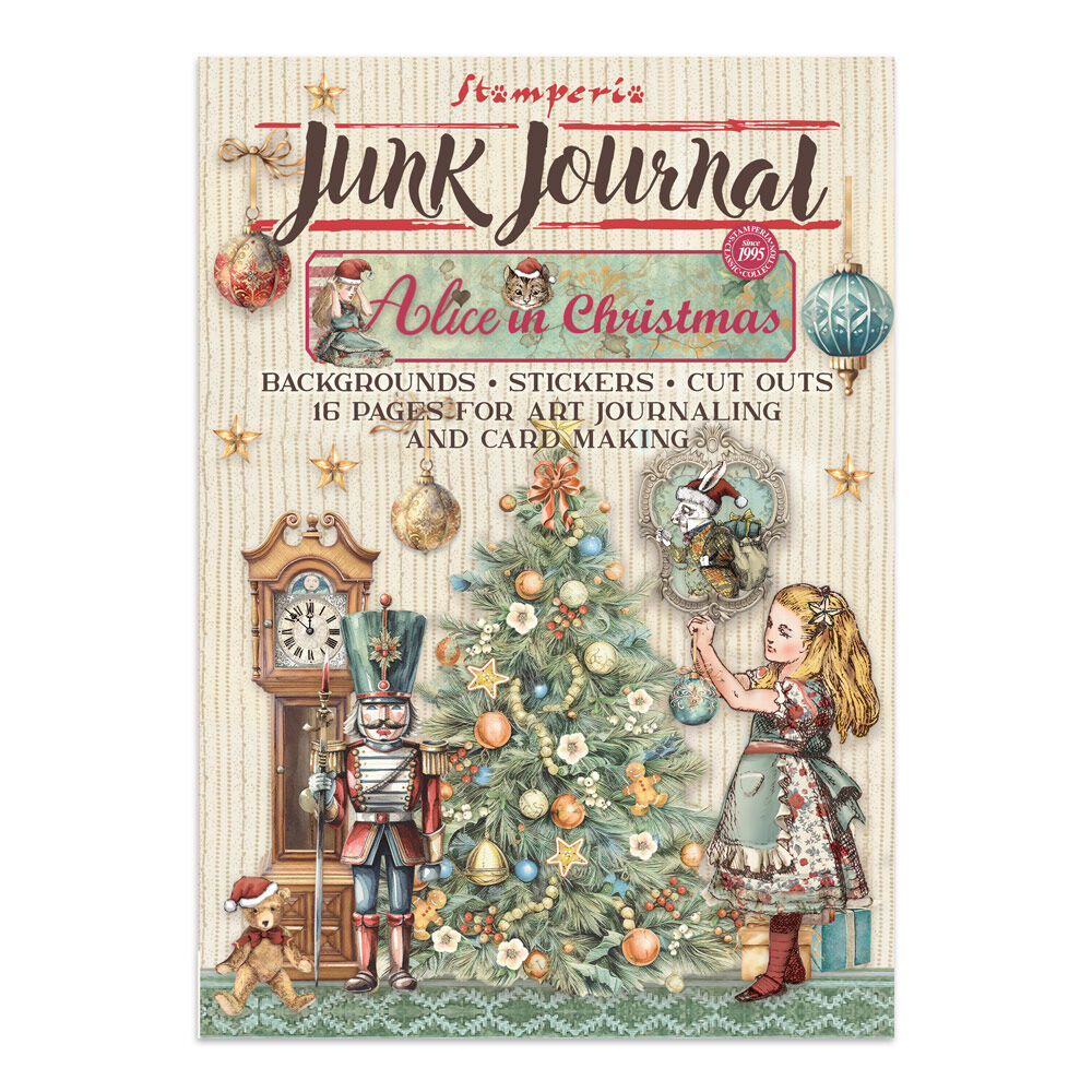 Stamperia -Paper pads - Alice in Christmas - Junk Journal