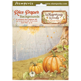 Stamperia - Rice paper Backgrounds - Whispering Woods