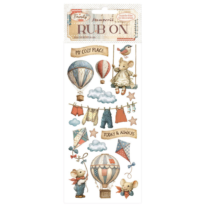 STAMPERIA - Rub Ons - FAMILY- Airballoon