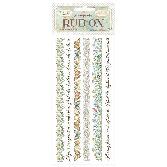STAMPERIA - Rub Ons - Daisy Stripes