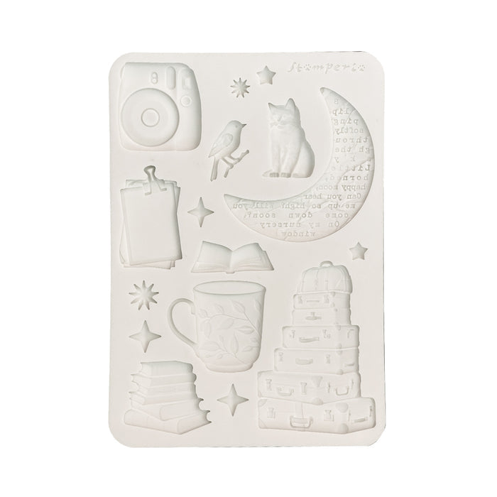 Stamperia - Silicone Mould - Secret Diary A5 Moon