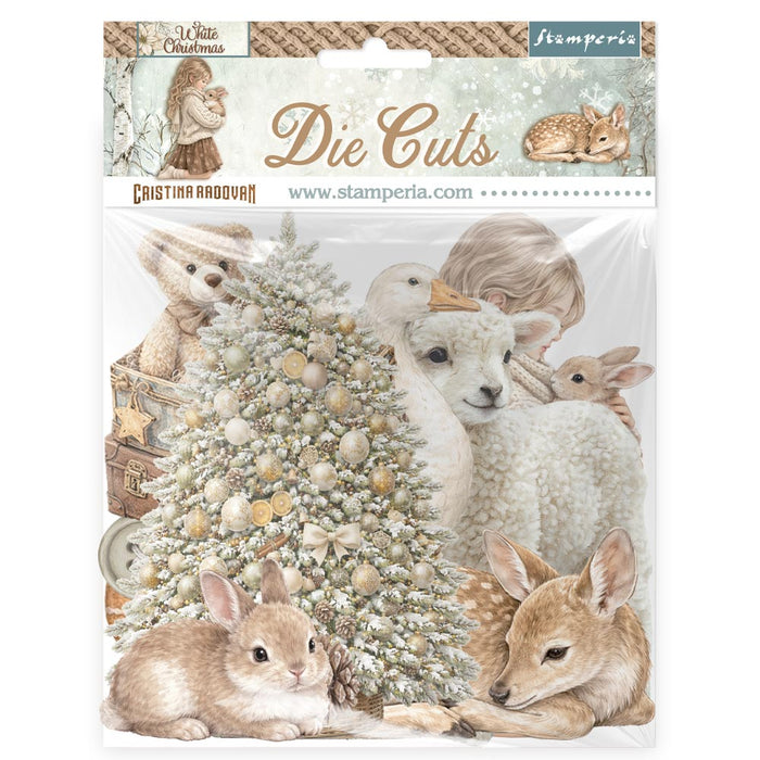 Stamperia White Christmas Die Cuts