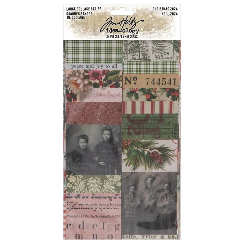 Tim Holtz Idea-ology Large Collage Strips – Christmas 2024