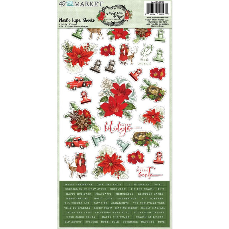 49 & Market - Evergreen Season Washi Tape Sheets