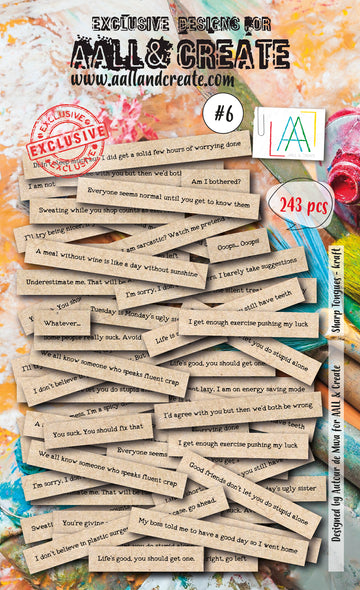 AALL & Create Kraft words Sharp tongues