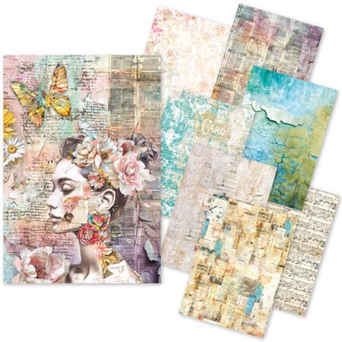 Ciao Bella Mixed Media Paper Pad – Whimsical Lady Collection