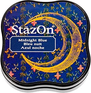 Stazon Midi Ink Pad - Midnight Blue