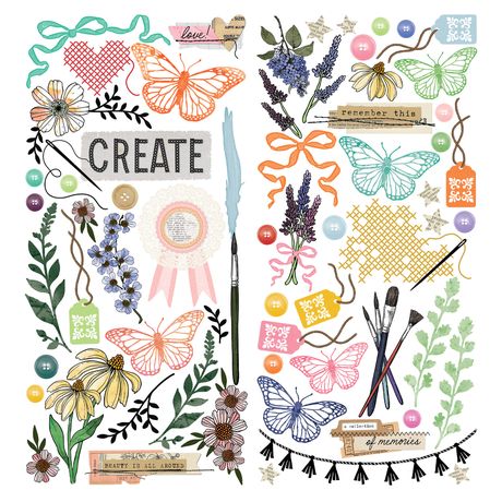 49 and Market - Artful Moments - Laser Cut Elements
