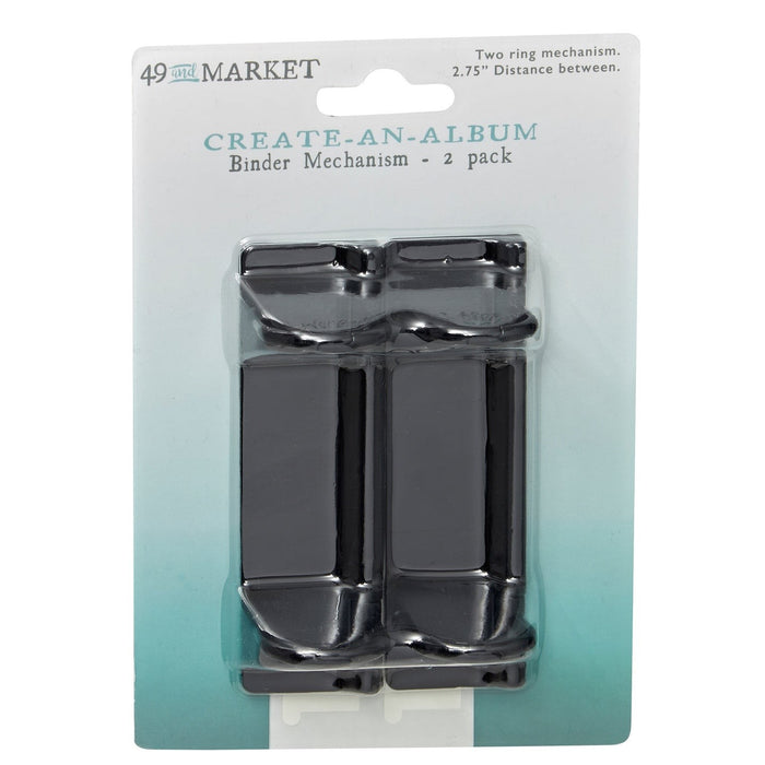 49 and Market Create an Album binder Mechanism 2pack Black