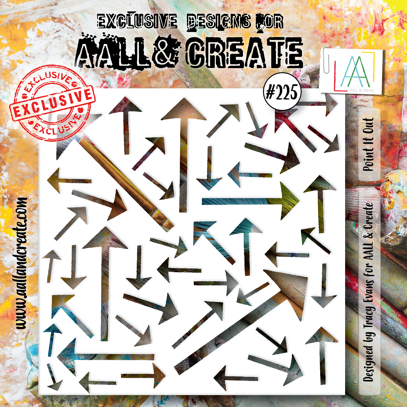 AALL & Create 6 x 6" Stencil Point it Out