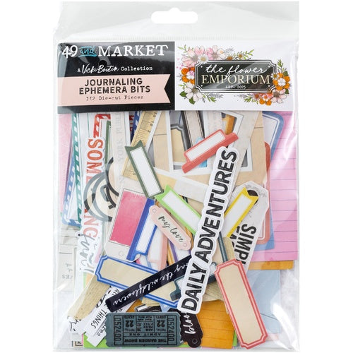 49 AND MARKET- The Flower Emporium Journaling Ephemera Bits